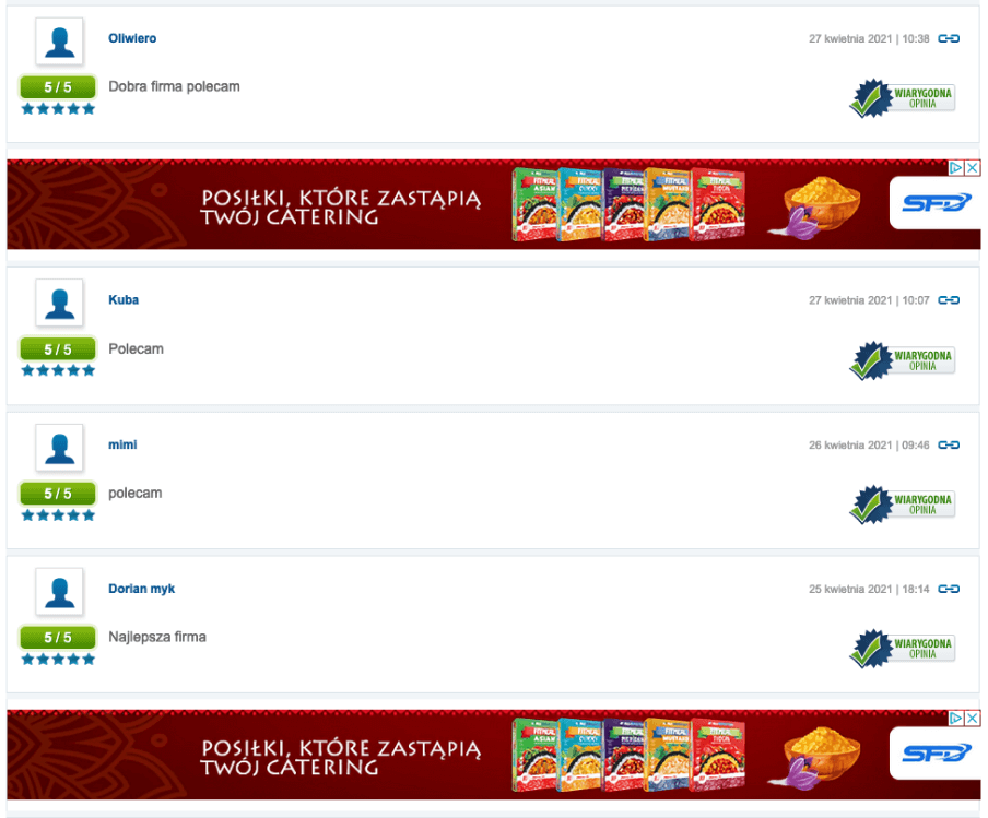 Opineo screenshot